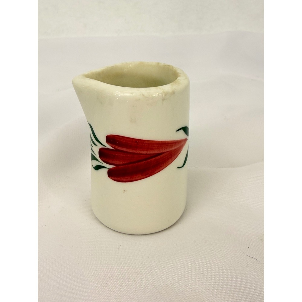 Vintage Ceramic Individual Creamer Hand Painted Floral Restaurant Ware 3 Inch